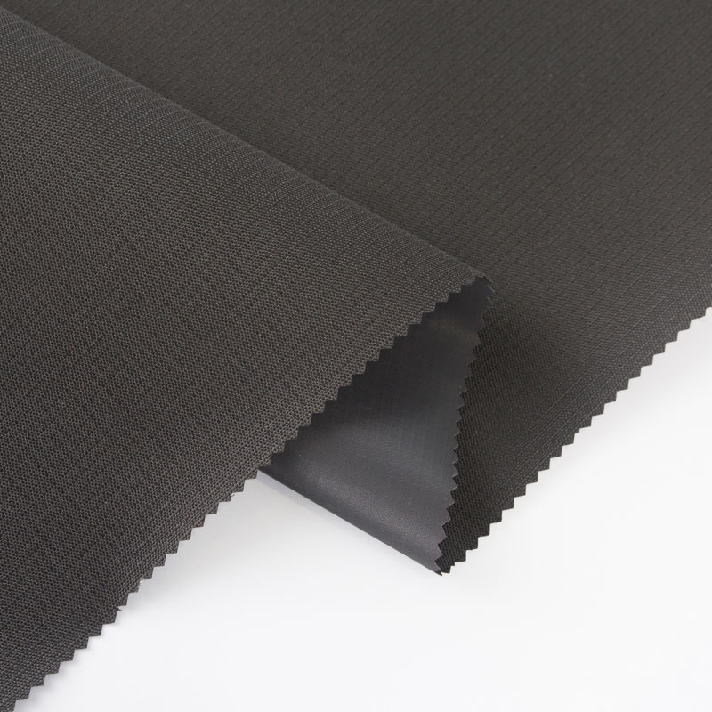 Todelt, sort Oxford-klut dekket PVC-bagasjestoff