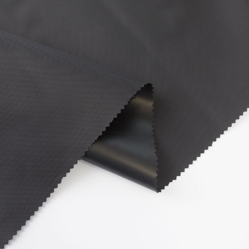 400d kryptert sort Oxford-duk dekket PVC-bagasjestoff